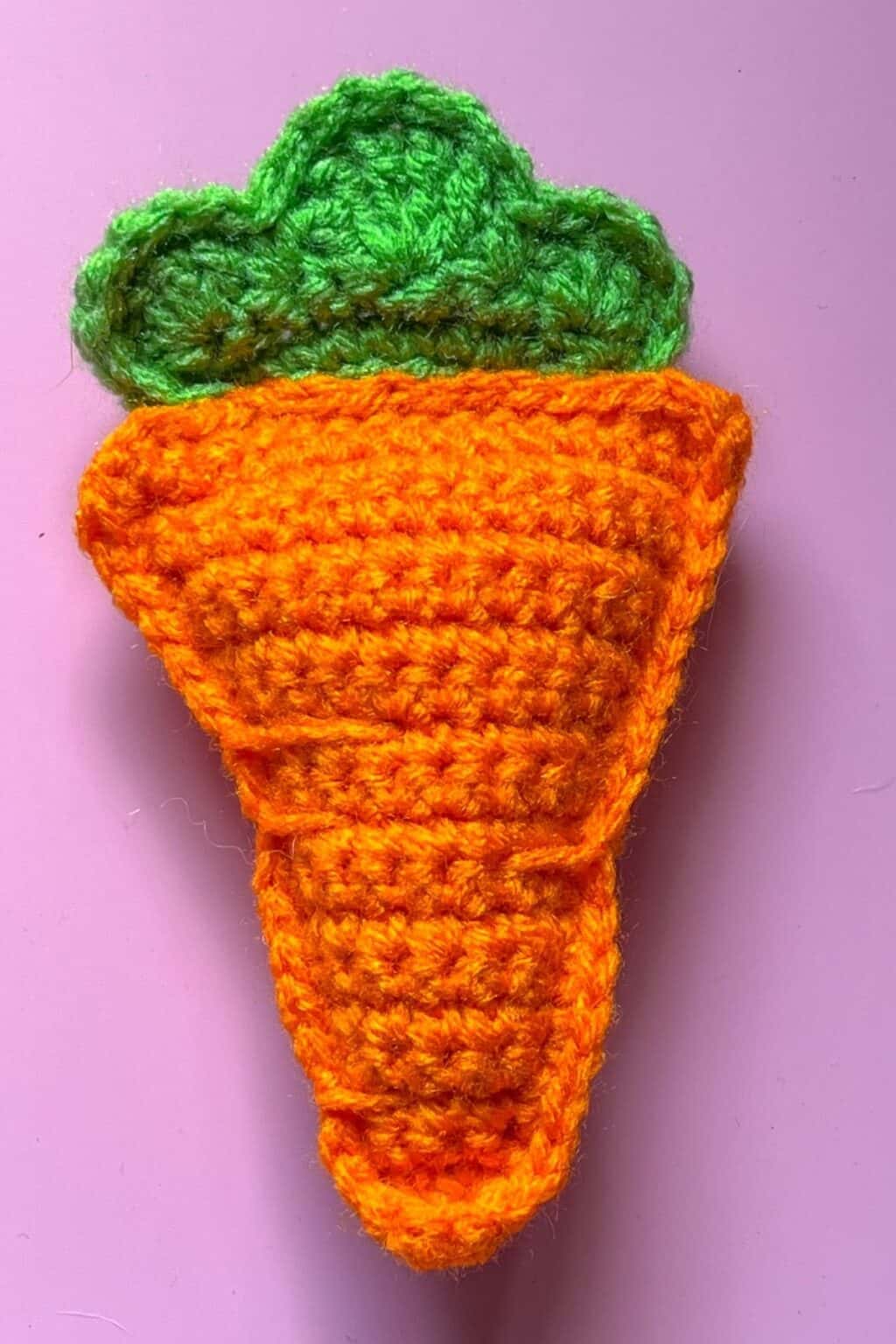 Crochet Carrot Pattern - thecaffeinatedsnail.com