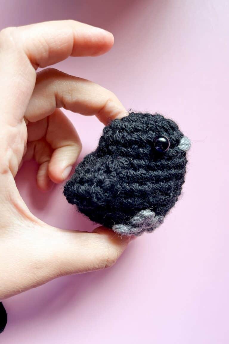 Crochet Crow Pattern - thecaffeinatedsnail.com