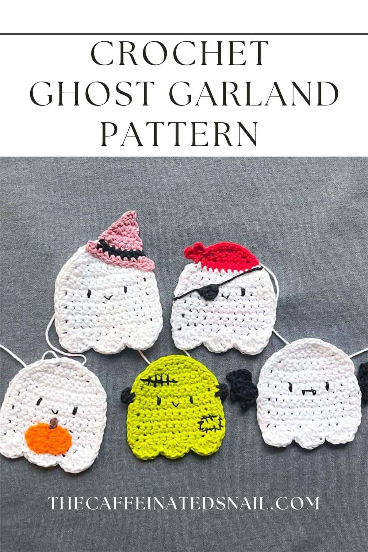 Crochet Star Garland Pattern - thecaffeinatedsnail.com