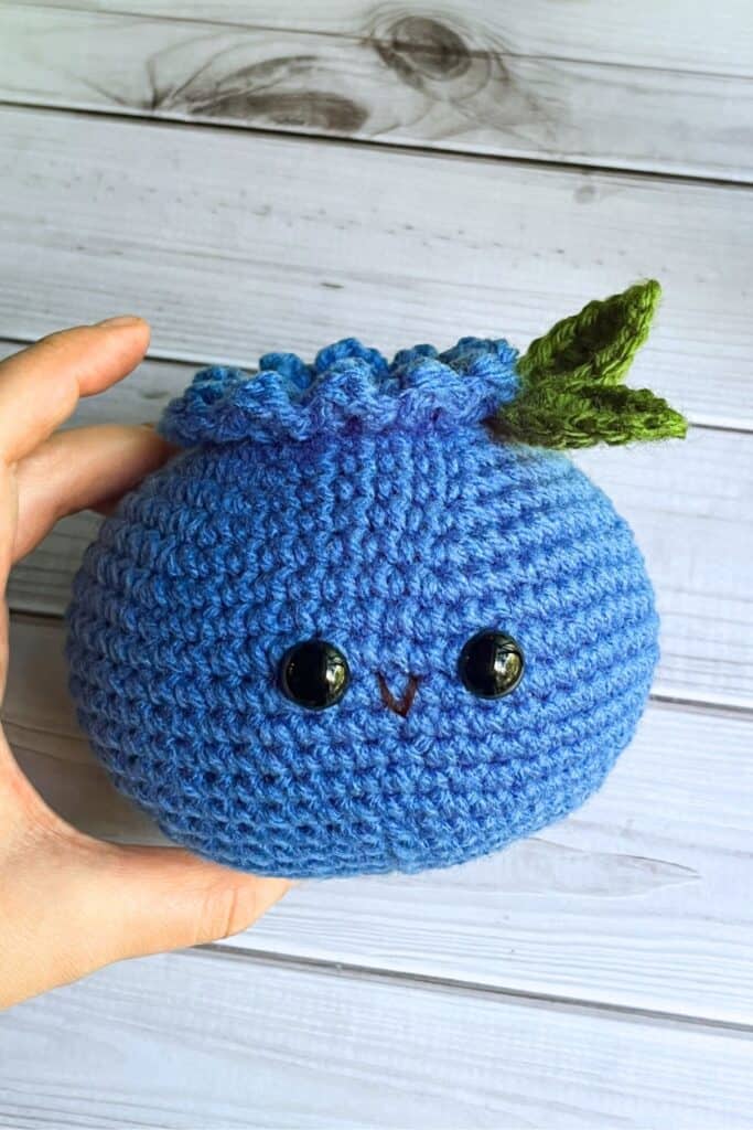 Crochet Blueberry Pattern - thecaffeinatedsnail.com