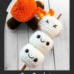 Crochet marshmallow pattern promo image.