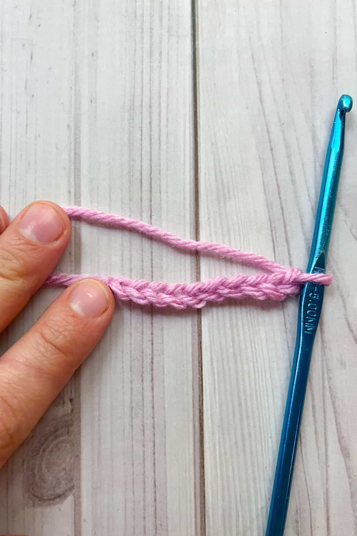 Crochet chain.