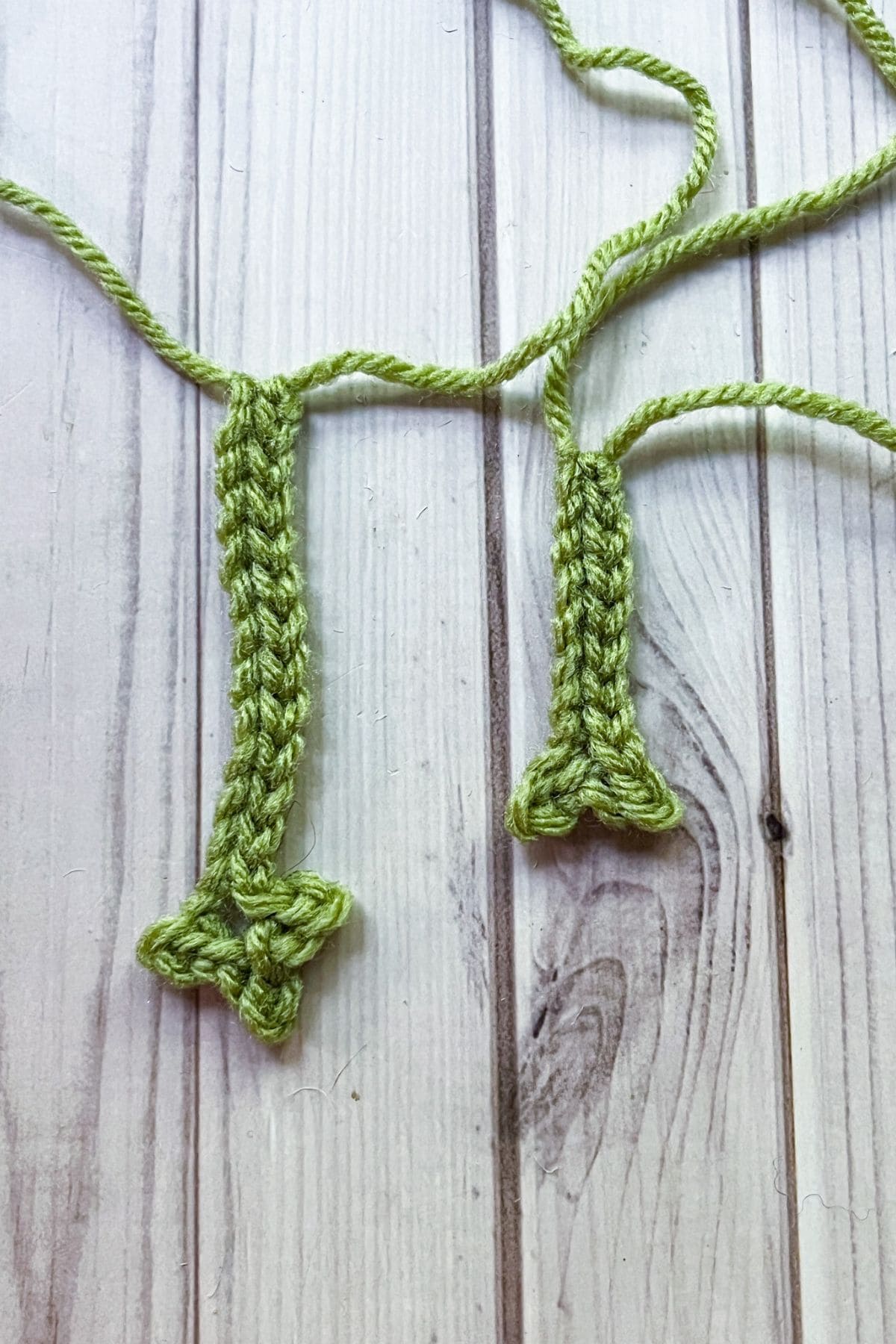 Crochet legs and arms.