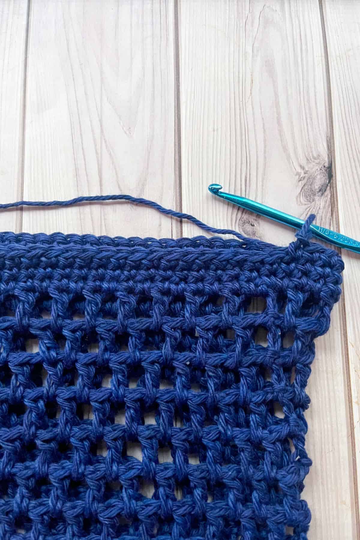 Rounds of single crochet.