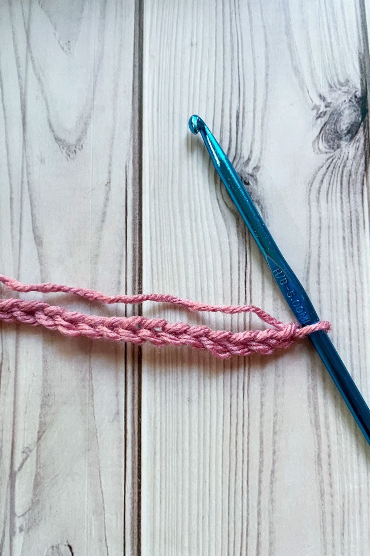 Crochet chain.