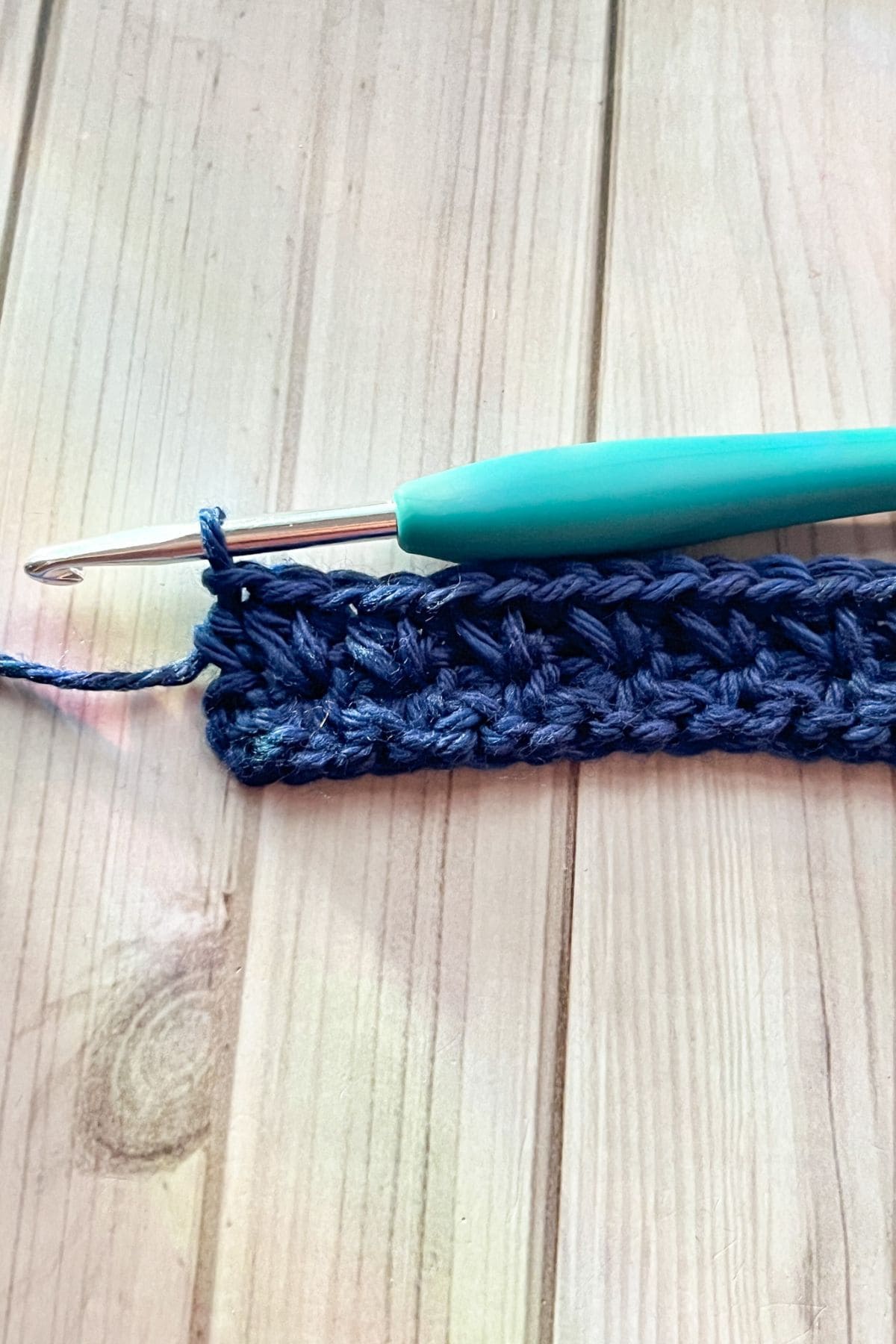 Finished second row.