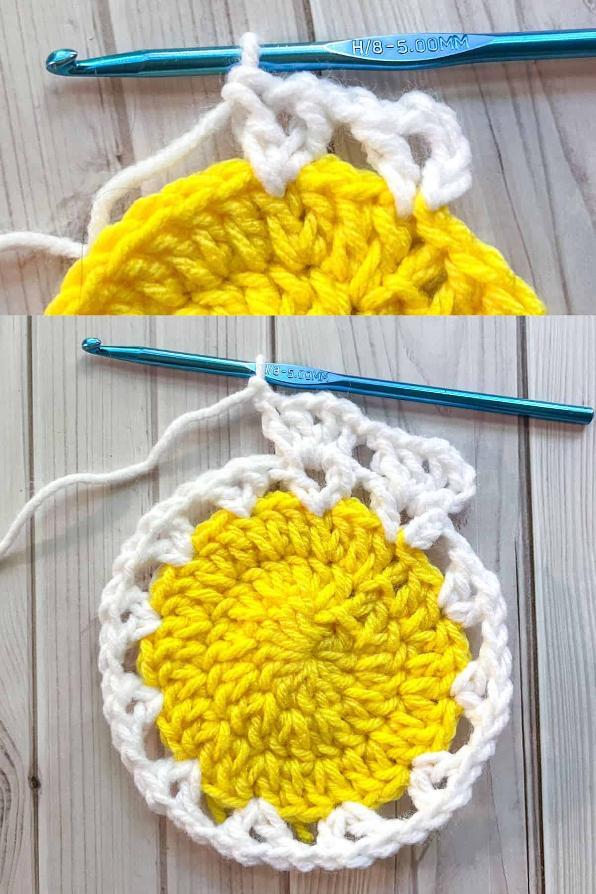 Starting the petal design.