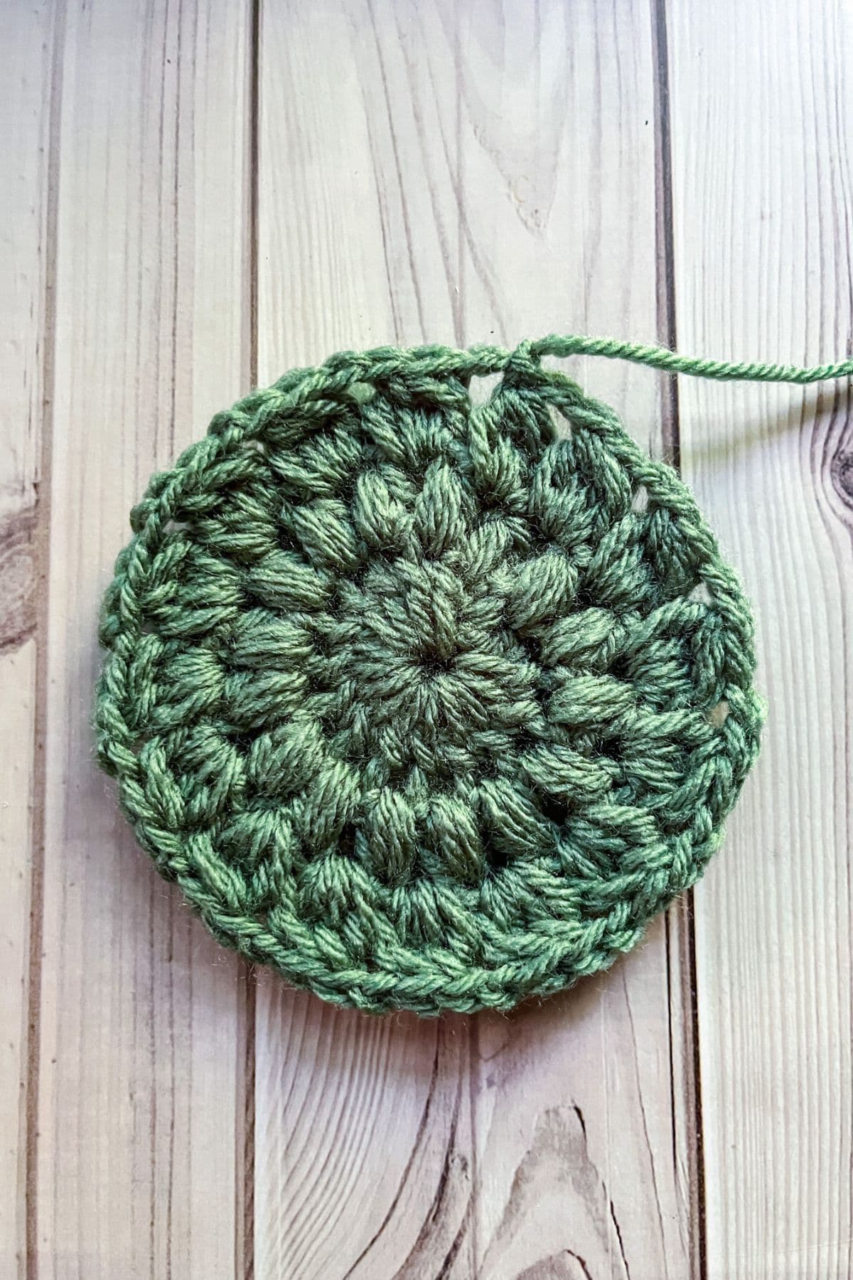 Third round of the sunburst granny square.