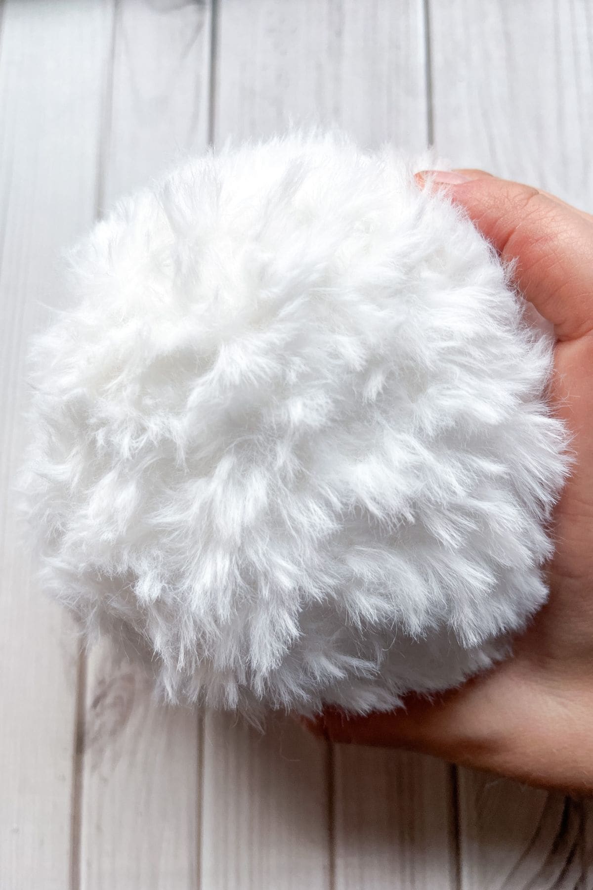 Finished ball for the yeti.