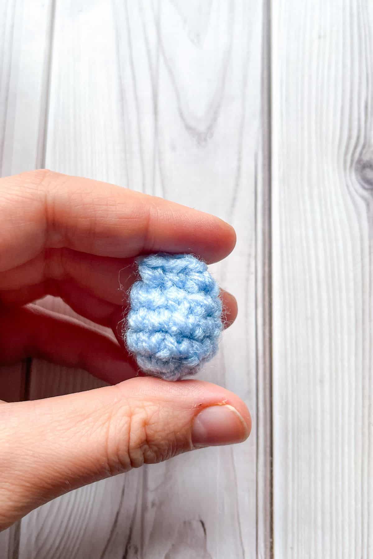 Crochet yeti hand and foot.