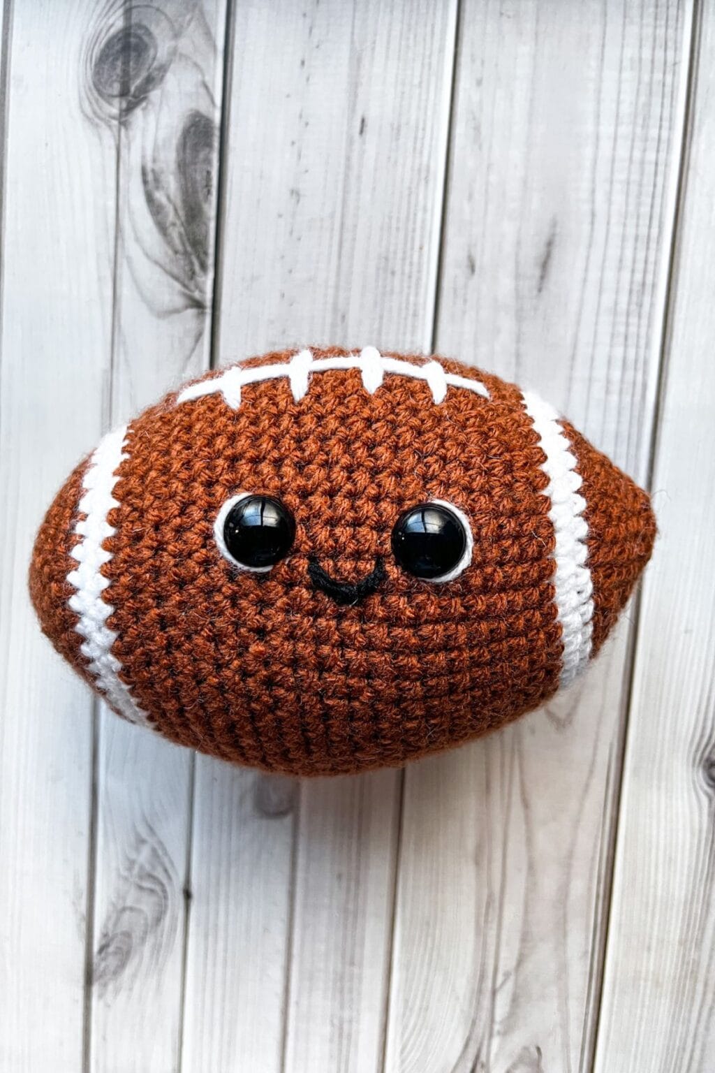 Mini Football Crochet Pattern Crochet Football Pattern - thecaffeinatedsnail.com