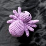 Finished crochet spider pattern.