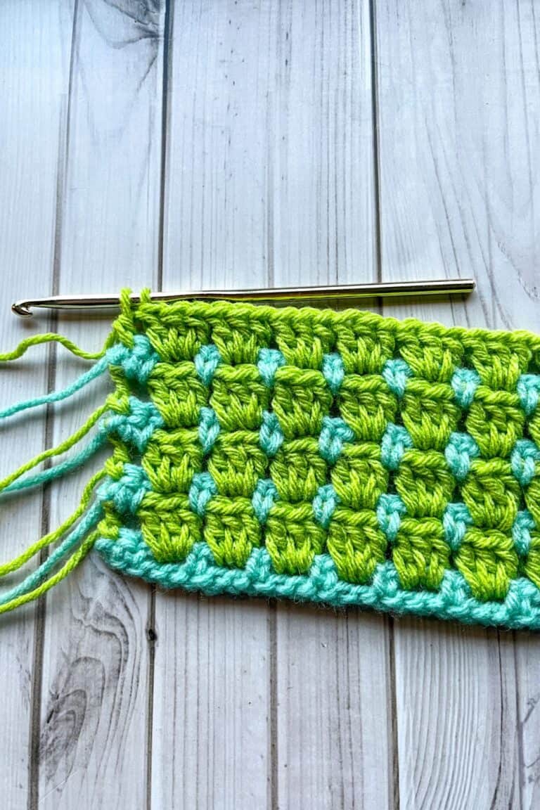 Block Stitch in Crochet - thecaffeinatedsnail.com