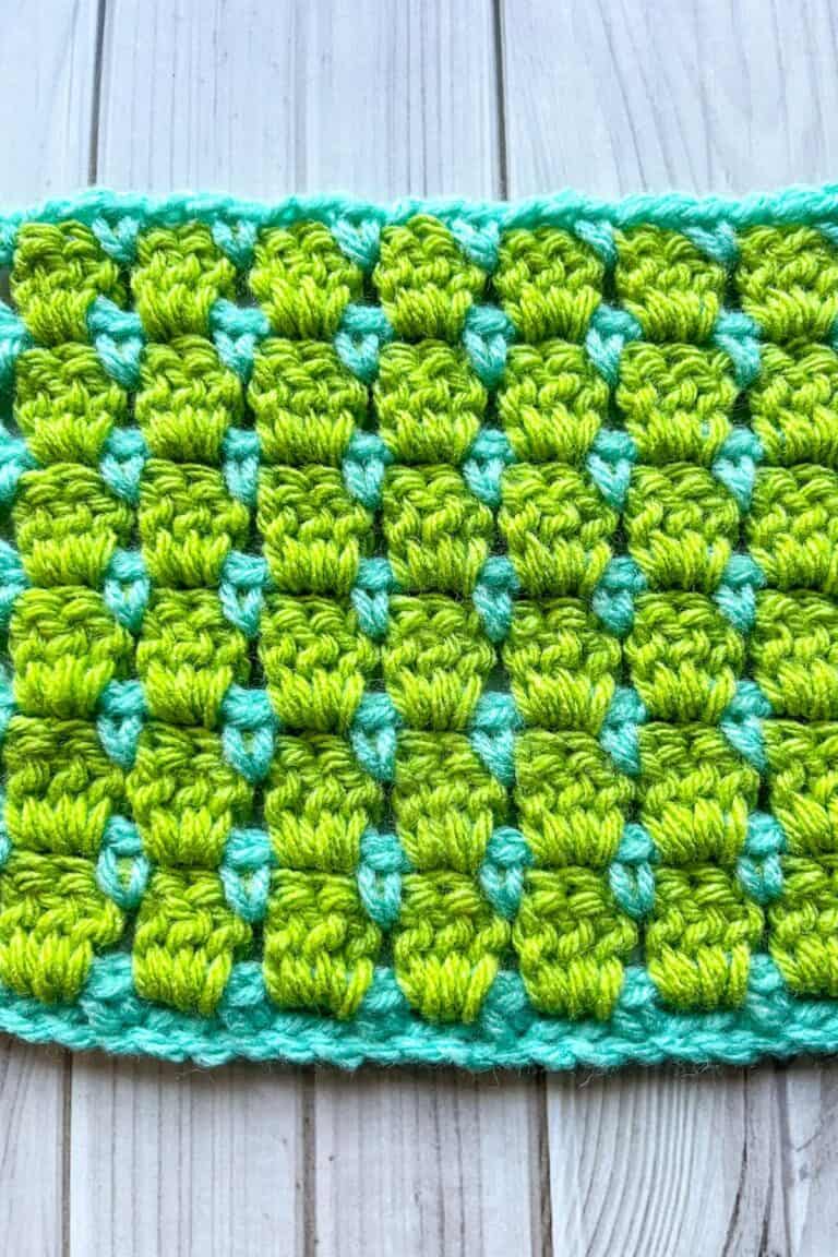 Block Stitch in Crochet - thecaffeinatedsnail.com
