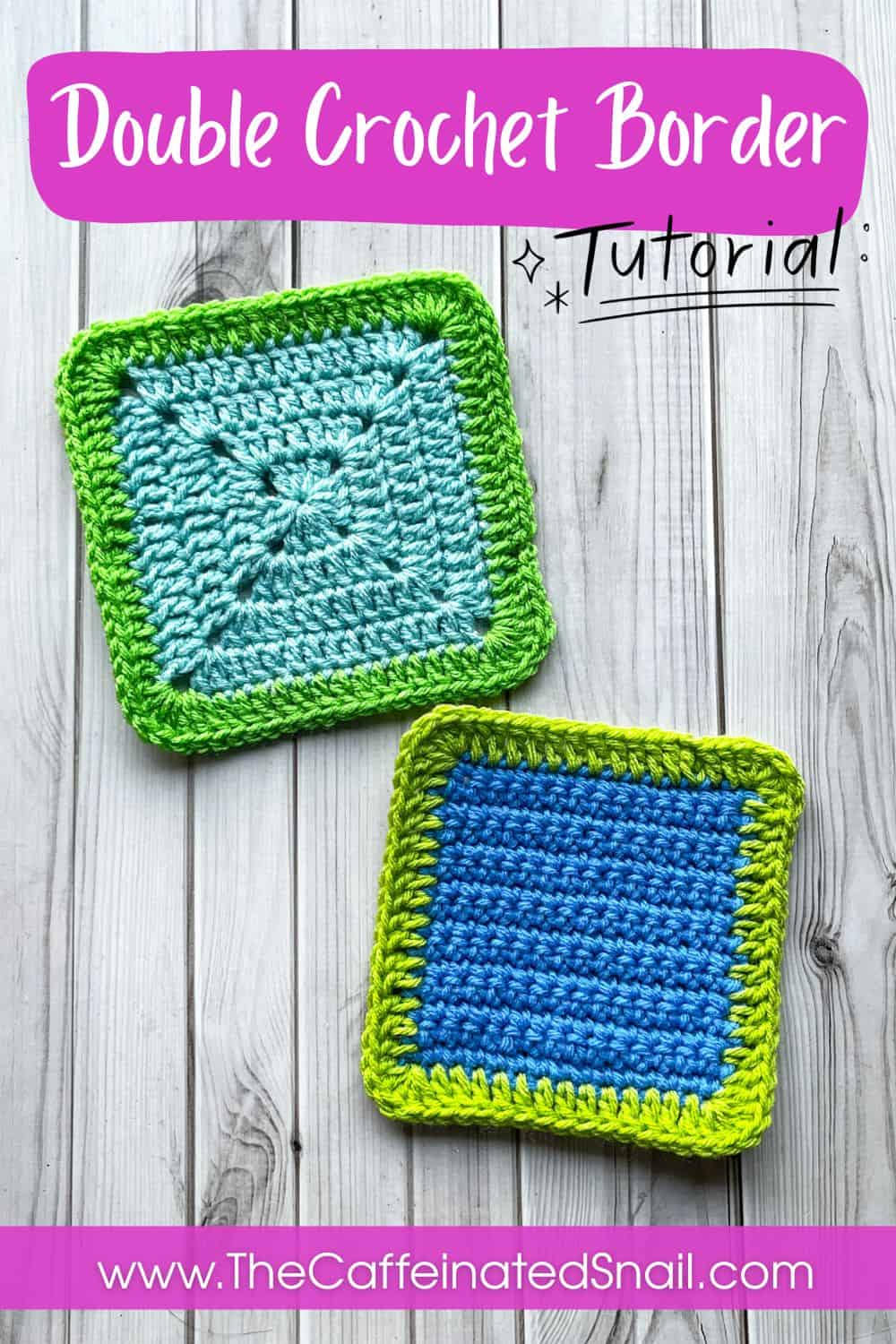 Crochet Ruffle Border Pattern - thecaffeinatedsnail.com