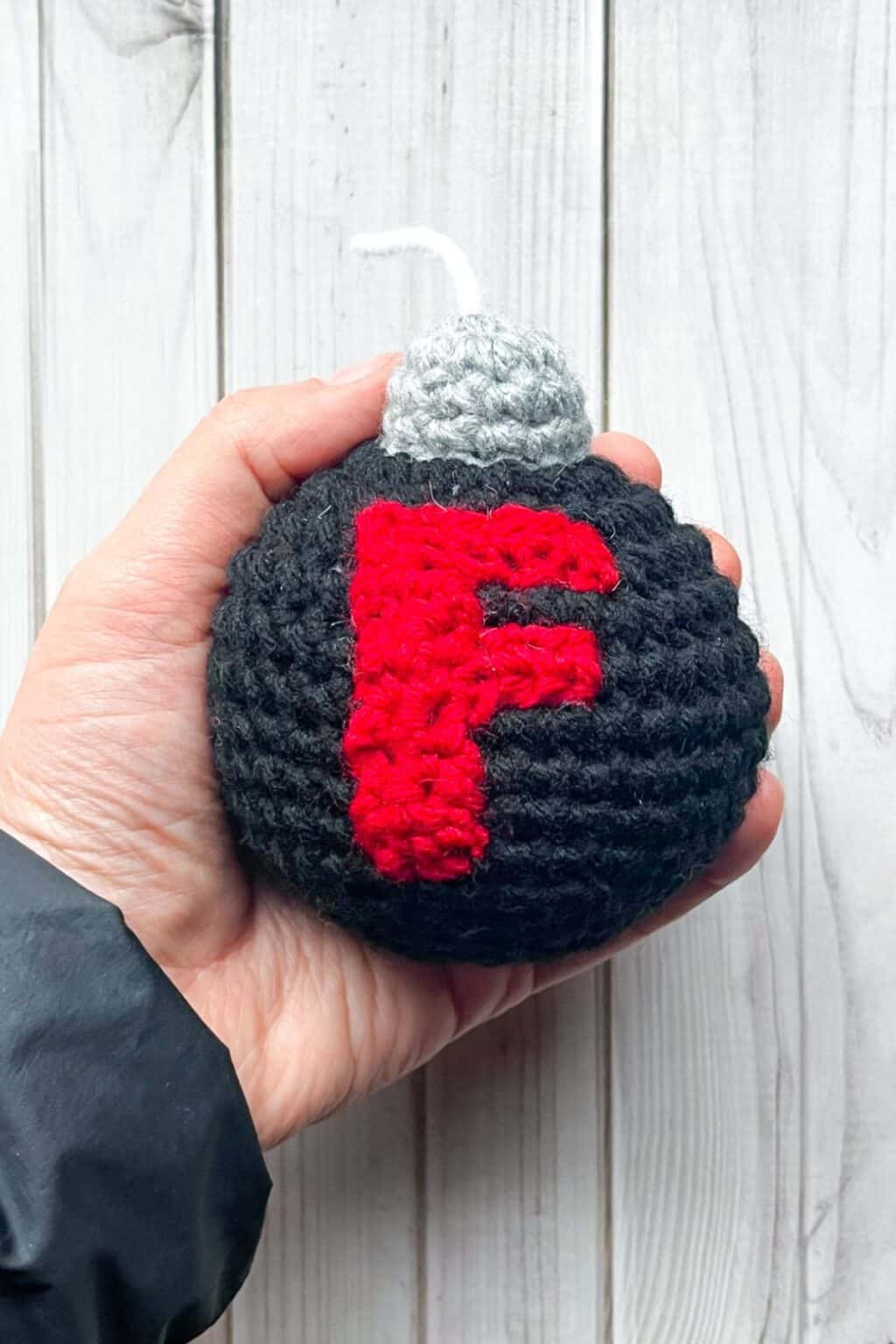 Crochet Bomb Pattern F Bomb Crochet Pattern - thecaffeinatedsnail.com