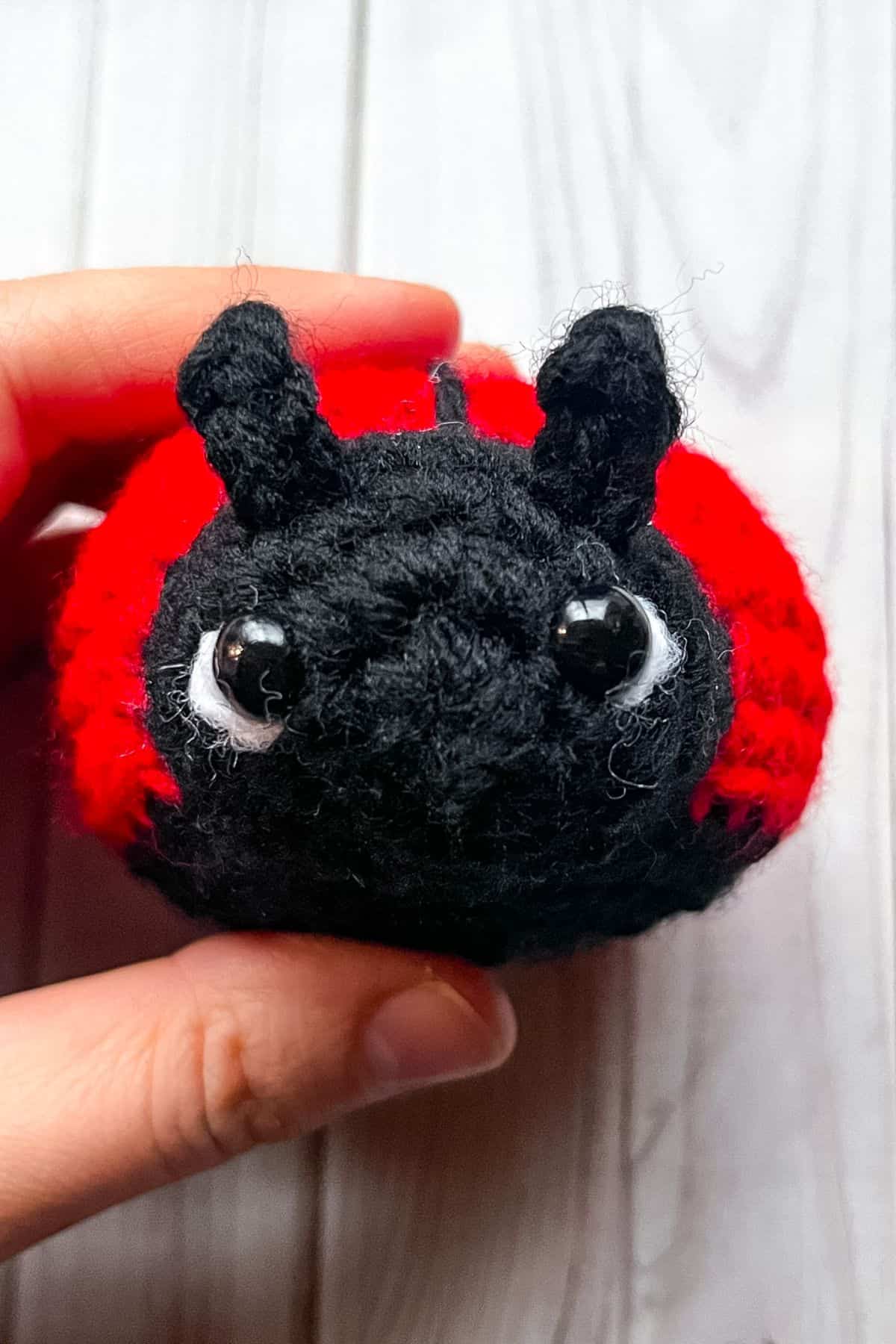 Finished adding antennas to the ladybug.