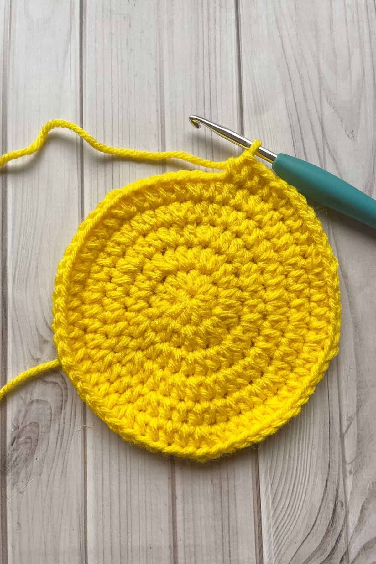 Starting to crochet the moon pillow.