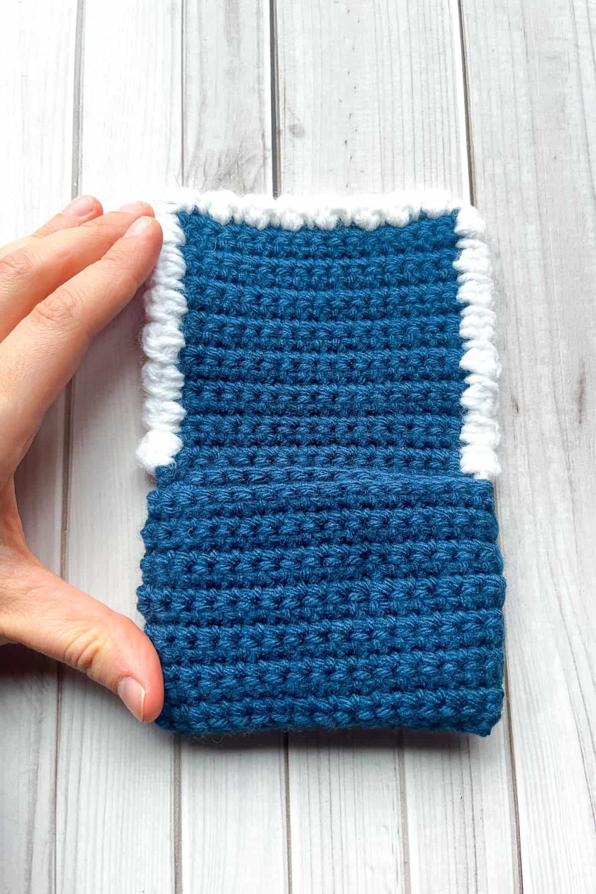 All the folds for the wallet are done.