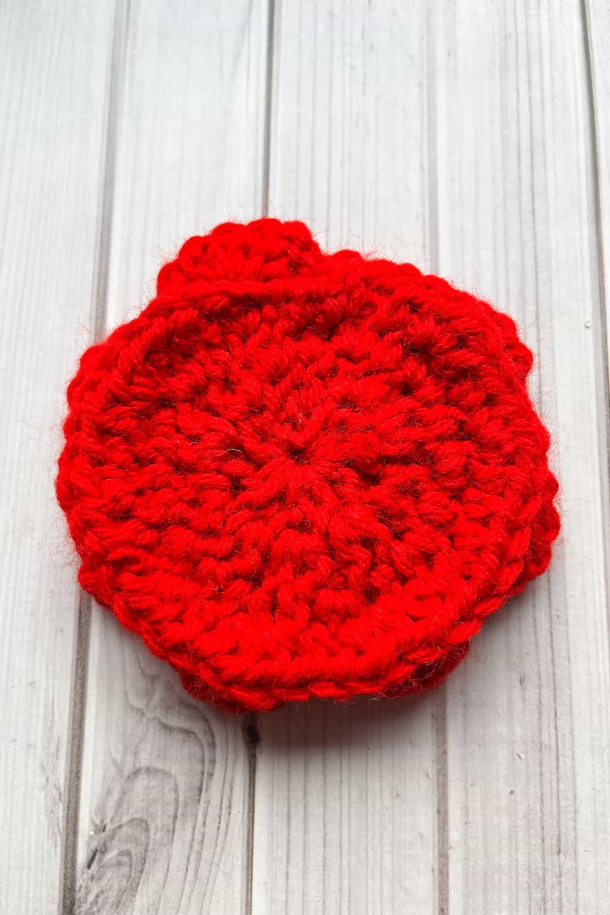 Backside of the rose granny square.