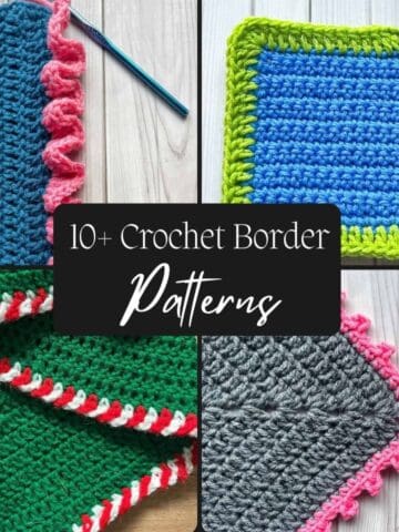Crochet border patterns round up image.
