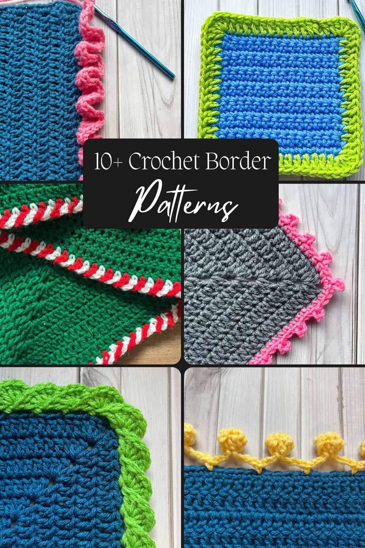 Crochet border patterns round up image.