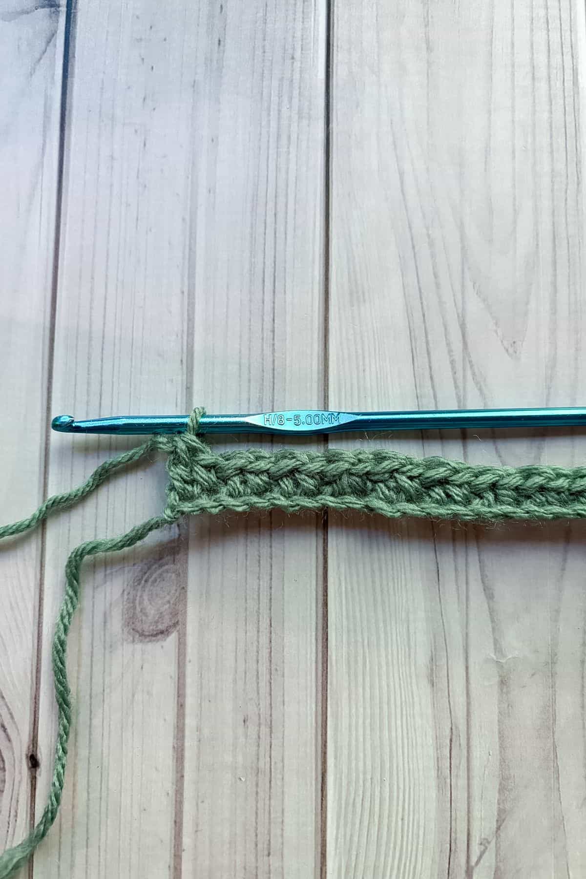 Finished first row.