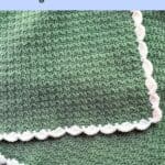 Crochet lemon peel blanket promo image.
