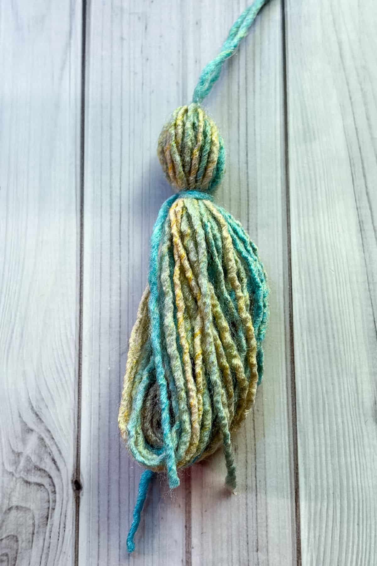 Tied the tassel.