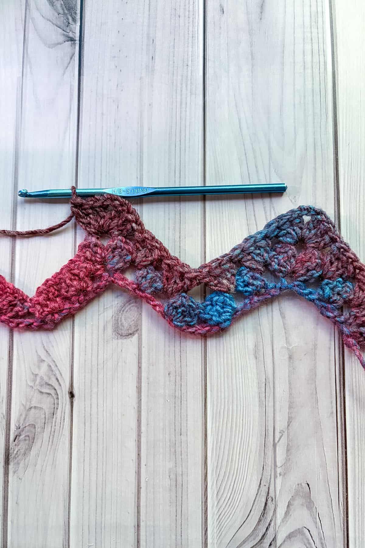 Mid-progress on row 2.