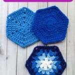 Crochet hexagon promo image.