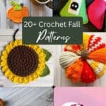 Fall Crochet Patterns round up image.