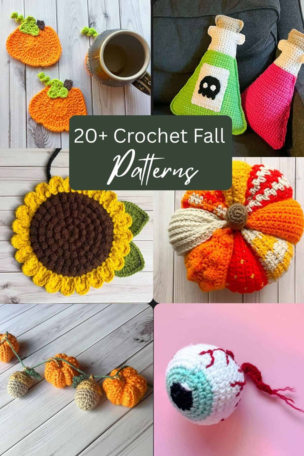 Fall Crochet Patterns round up image.