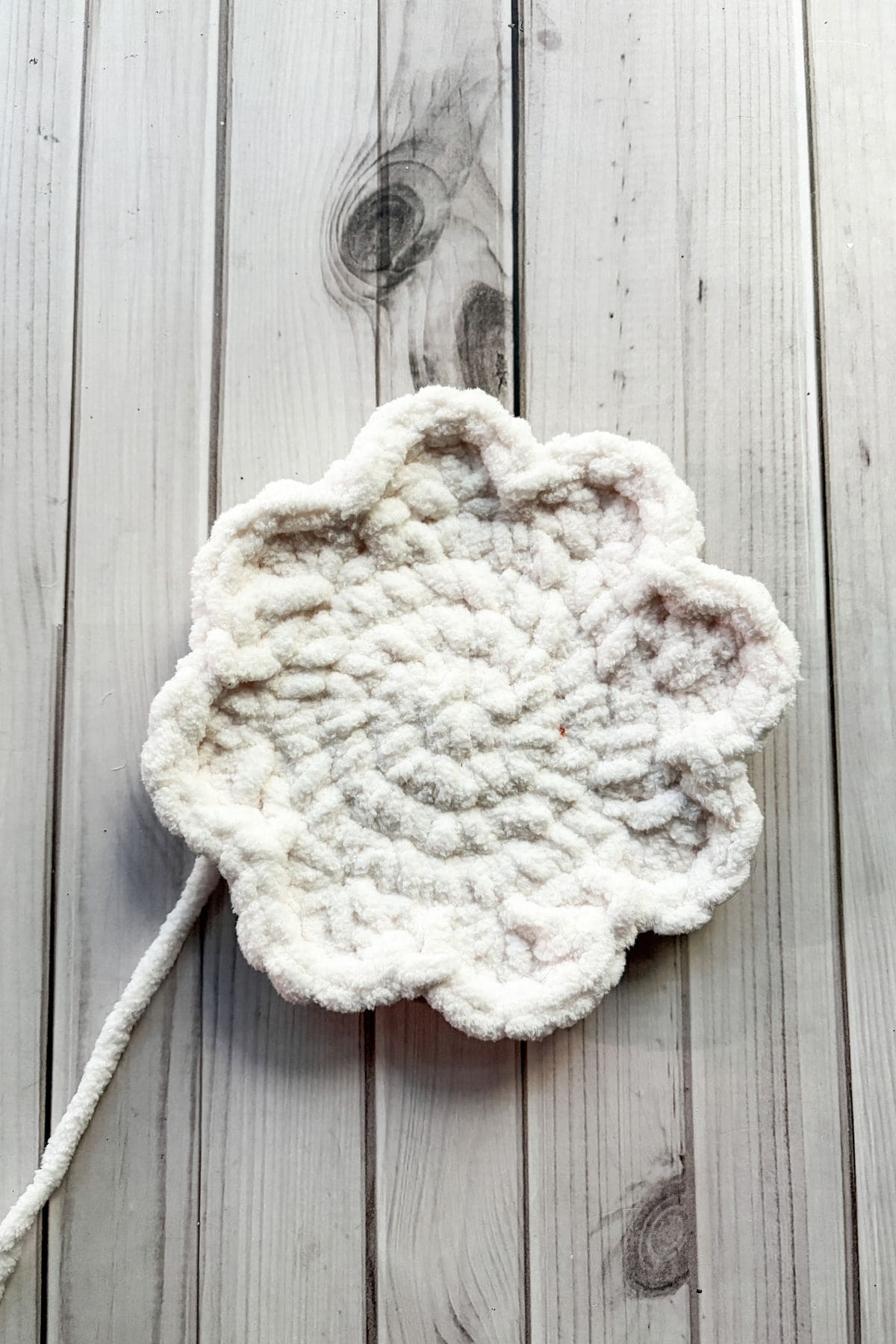 Crochet whipped cream.