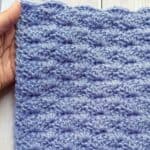 Crochet shell stitch promo image.