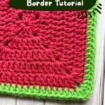 Promo image for the half double crochet border.